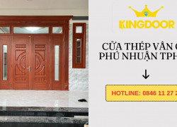 Giá cửa thép vân gỗ tại Phú Nhuận - TPHCM