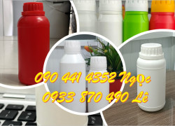 Sản xuất chai nhựa HDPE 1 lít, chai nhựa 500ml giá rẻ, chai nhựa công nghiệp 250ml tròn