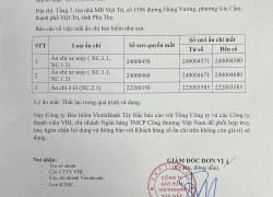 Công ty Bảo hiểm VietinBank Tây Bắc Thông Báo mất ấn chỉ năm 2024