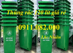 Giá rẻ thùng rác nhựa mẫu mới- thùng rác 120l 240l 660l tại kiên giang - lh 0911082000