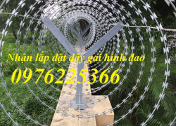 Dây kẽm gai đường kính 30cm, 40cm, 50cm, 60cm, 70cm, 80cm