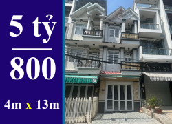 BÁN NHÀ HẺM 1979 HTP, TT. NHÀ BÈ. DT: 4 X 13M, 2 LẦU, SÂN THƯỢNG. GIÁ 5 TỶ 800 TR