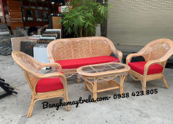 Bàn ghế sofa mây tre đan