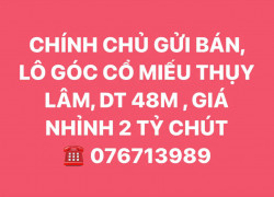 Chính chủ gửi bán lô góc Cổ Miếu Thụy Lâm, diện tích 48m, giá nhỉnh 2 tỷ chút. LH: 0848 668 233