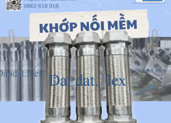 Khớp Nối Mềm Inox 2 Đầu Rắc Co, Khớp nối mềm inox 304 kết nối rắc co, Ống mềm inox rắc co ren