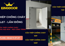 Giá cửa thép chống cháy tại Đà Lạt - Kiểm định PCCC