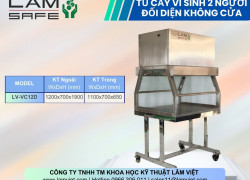 Giới thiệu tủ cấy vi sinh hai người đối diện không cửa của Lâm Việt