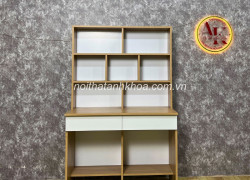 Bàn Học Sinh Gỗ MDF Thiết Kế Đẹp Kèm Kệ Sách Tiện Lợi