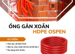 Ống gân xoắn HDPE OSPEN - Giải pháp bảo vệ dây điện, dây cáp tối ưu