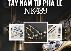 BST tay nắm tủ kết hợp đá pha lê cao cấp NK439 | Zalo 0901 196 552