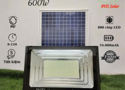 Đèn pha năng lượng mặt trời siêu sáng Piti Solar 600W