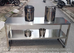 Bàn inox nhà bếp làm theo yêu cầu: