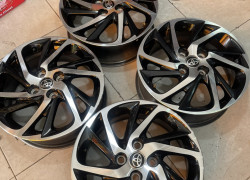 Mâm Zin Toyota Vios 15 inch mẫu đen phay