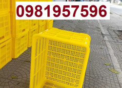 Sóng nhựa hở đựng hàng cao 31 cm, sọt nhựa nguyên sinh, sọt nhựa hs004