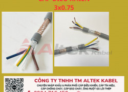 Cáp tín hiệu 3x0.75 shield Altek Hà Nội, Đà Nẵng, Hồ Chí Minh