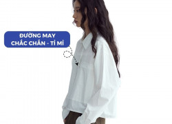 Áo sơ mi boxy nữ Normalist free size, áo tay dài form rộng chất kaki đứng form, thoáng khí – NM-39