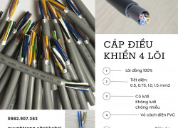 Cáp điều khiển 4 lõi, cáp truyền tín hiệu 3 lõi Altek Kabel