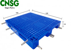 Pallet nhựa có lõi thép 120x100x15cm - Giao hàng nhanh 24h