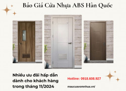 Cửa Nhựa ABS Hàn Quốc HoaBinhDoor, Giá tốt ưu đãi tháng 11