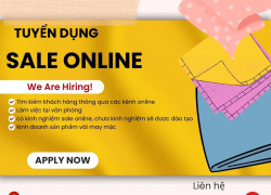 Tuyển sale online (làm việc tại văn phòng)