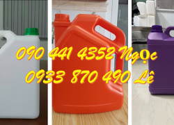 Can nhựa 500ml vuông, bình nhựa 1 lít đựng kiềm, can nhựa 2 lít đựng phân bón, can nhựa 5 lít đựng axit