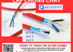 Cáp nguốn chống cháy 2x1.0, 2x1.5, 2x2.5 Altek Kabel