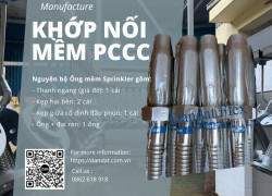 Khớp Nối Mềm PCCC| Dây mềm nối đầu phun sprinkler, Ống mềm kết nối đầu phun Sprinkler