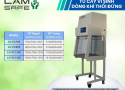 Tủ cấy vi sinh dòng khí thổi đứng có cửa