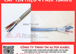 Cáp tín hiệu âm thanh 18awg 4 pair Altek Kabel