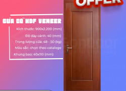 Saigondoor xin giới thiệu đến quý khách hàng cửa gỗ HDF Veneer với chương trình khuyến mãi siêu hấp dẫn!