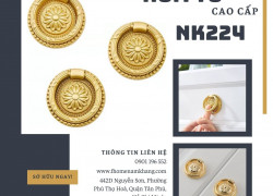 Núm tủ cao cấp dạng vòng họa tiết cổ điển NK224 | Zalo 0901 196 552