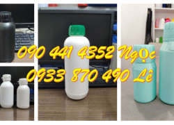 Chai nhựa HDPE 1 lít, sản xuất chai nhựa 500ml loại dày, chai nhựa 250ml đựng lưu huỳnh, chất phụ gia hoá học