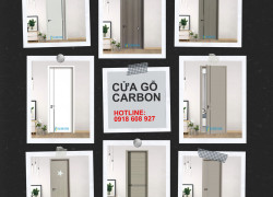 Cửa gỗ Carbon sang trọng từ Hoabinhdoor