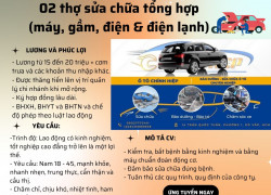 ÔTÔ CHÍNH HIỆP – CN THỦ ĐỨC TUYỂN THỢ SỬA CHỮA XE Ô TÔ