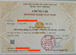 Học chứng chỉ sư phạm để bắt đầu nghề giáo