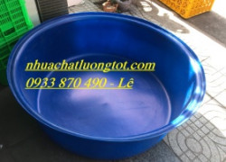 Thùng nhựa vuông 750 lít màu xanh, thùng nhựa công nghiệp 1000l vuông, thùng nhựa tròn 2000 lít dung tích lớn