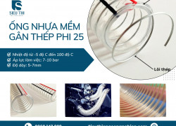 ỐNG NHỰA MỀM GÂN THÉP PHI 25