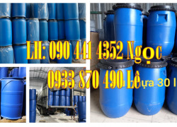 Bồn nhựa 220 lít trữ nước sạch, thùng phuy nhựa làm bè, thùng phuy nhựa 120L trồng rau sạch