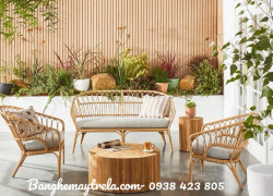 Set sofa mây tre đan tự nhiên