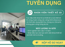 CẦN TUYỂN NHÂN VIÊN THIẾT KẾ 3D