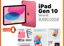 ipad  gen 10 giá cực tốt chỉ 8.690k