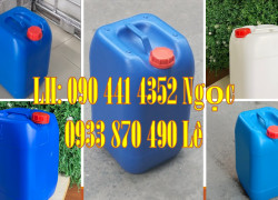 Sỉ lẻ can nhựa 10 lít đựng hoá chất, can nhựa 20L dày đặc, can nhựa 25 lít giá rẻ, can chứa 30 lít hoá chất độc hại