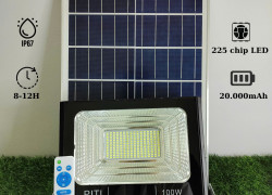 Đèn năng lượng mặt trời PITI Solar mẫu pha báo pin 100w