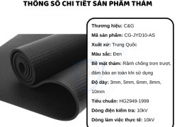 THẢM CÁCH ĐIỆN CG-JYD 10KV MẶT RÃNH