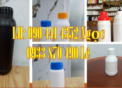 Chai nhựa đựng 1 lít vi sinh, chai nhựa 500ml đựng javel, chai nhựa 250ml đựng mỹ phẩm có vòi ấn