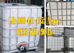 Bán thùng nhựa ibc 1000L vuông uy tính tại TPHCM, bồn nhựa 1000 lít mới 100% giá siêu rẻ tại TPHCM