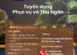 TUYỂN DỤNG THU NGÂN VÀ NHÂN VIÊN PHỤC VỤ