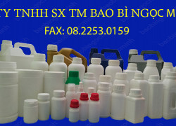 Cung cấp sỉ chai nhựa, can nhựa, hũ nhựa chất lượng cao