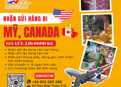 Nhận gửi hàng đi Mỹ, Canada