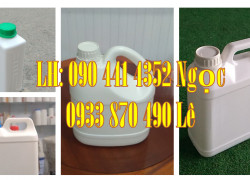 Can nhựa 500ml vòi ấn, can nhựa 1 lít đựng chất tẩy, can nhựa 2L tròn đựng dung dịch y tế